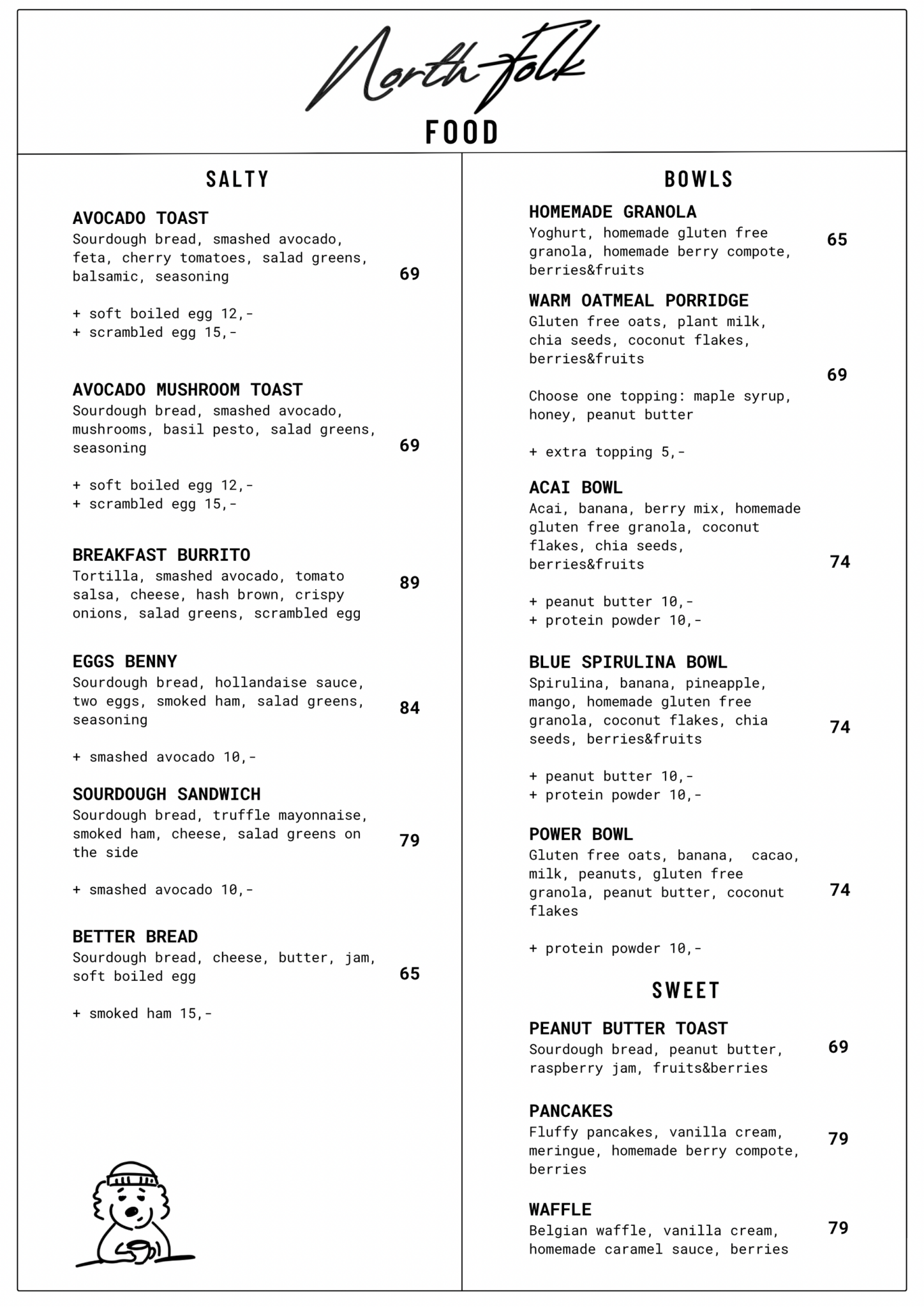 Menu food